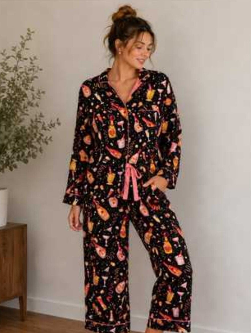 Nick & Nora Popping Bottles Pajama Set